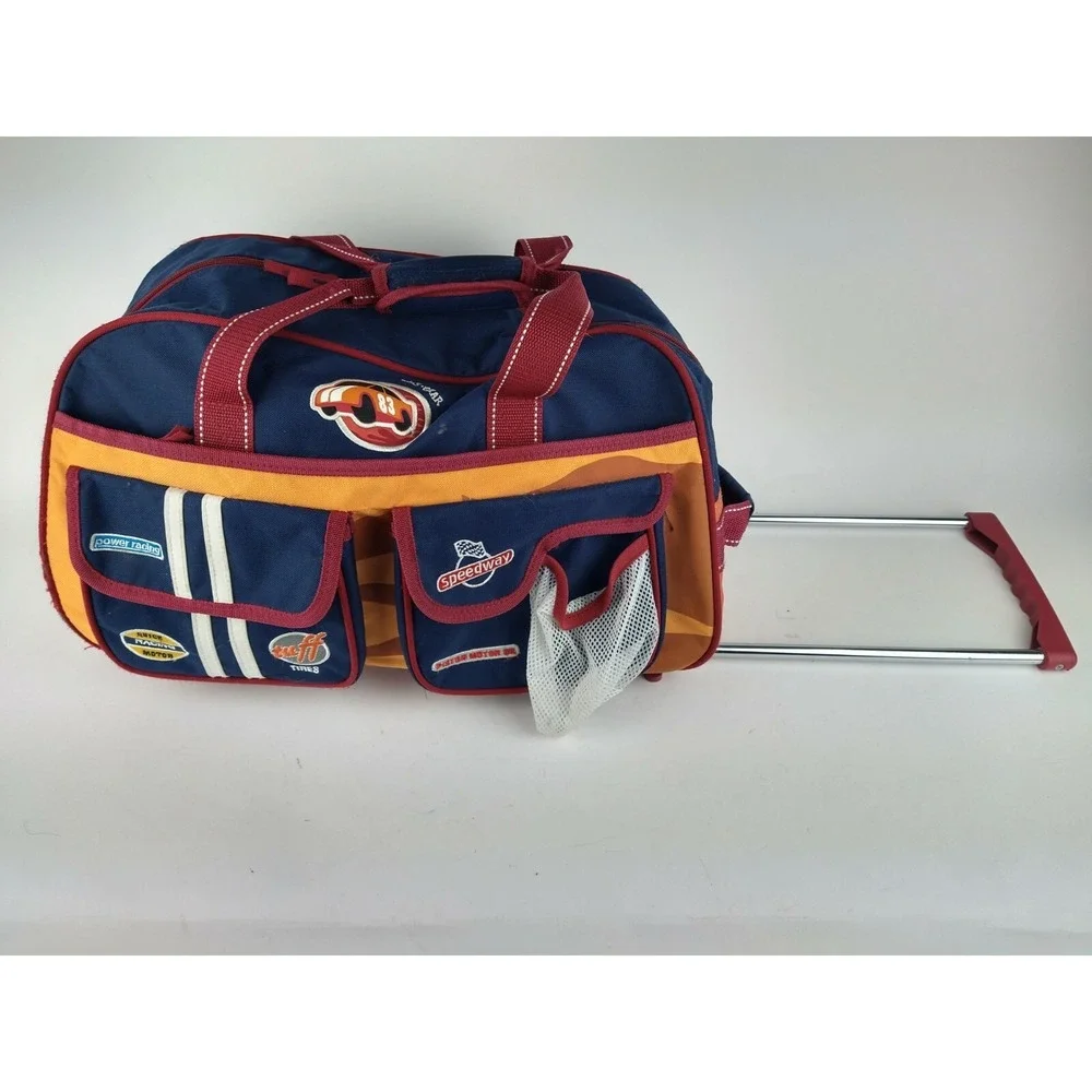 Vintage‎ Skyway Luggage Kids Gear Bag Rollers wheeled Power Racing Speedway